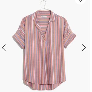 Madewell Courier Rainbow Shirt - L